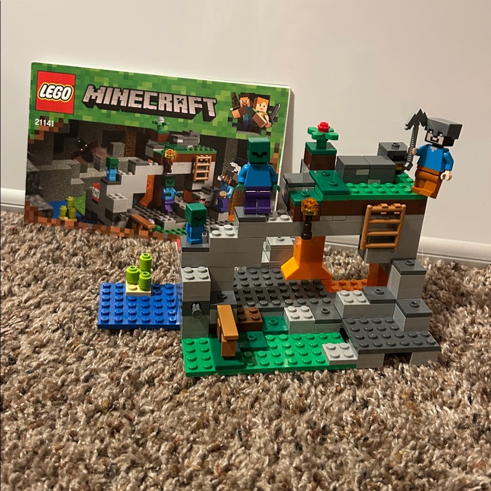 LEGO Minecraft The Zombie Cave #21141 
Opened and Built Set - Picture 2 of 9